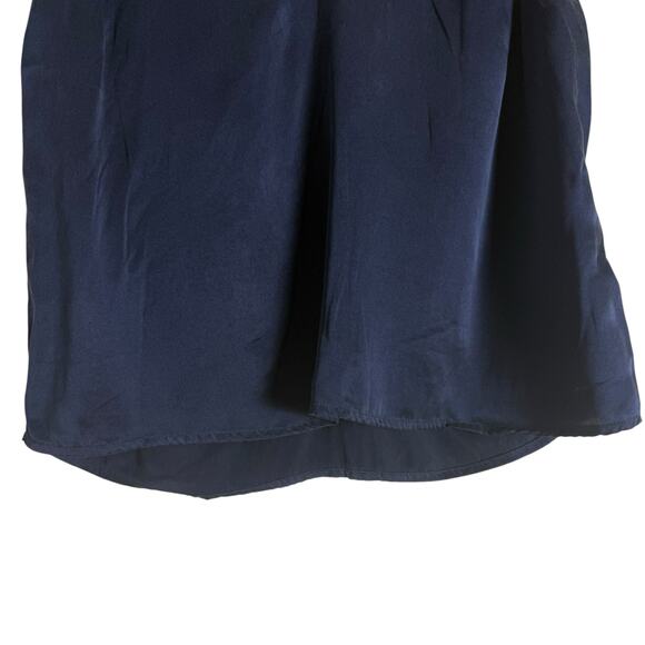 Lunya Navy Blue Washable Silk V-Neck Sleeveless Pajama Tank Top Size XS - Picture 5 of 8